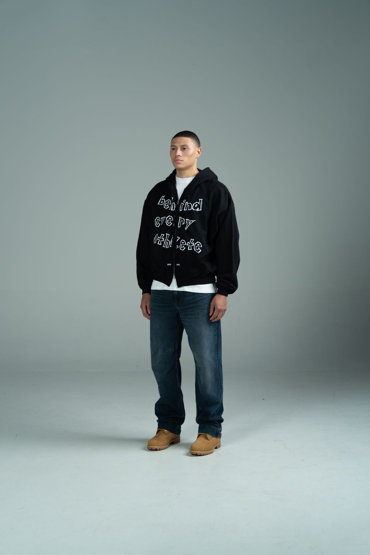 Behind Every Athlete Zipped Hoodie