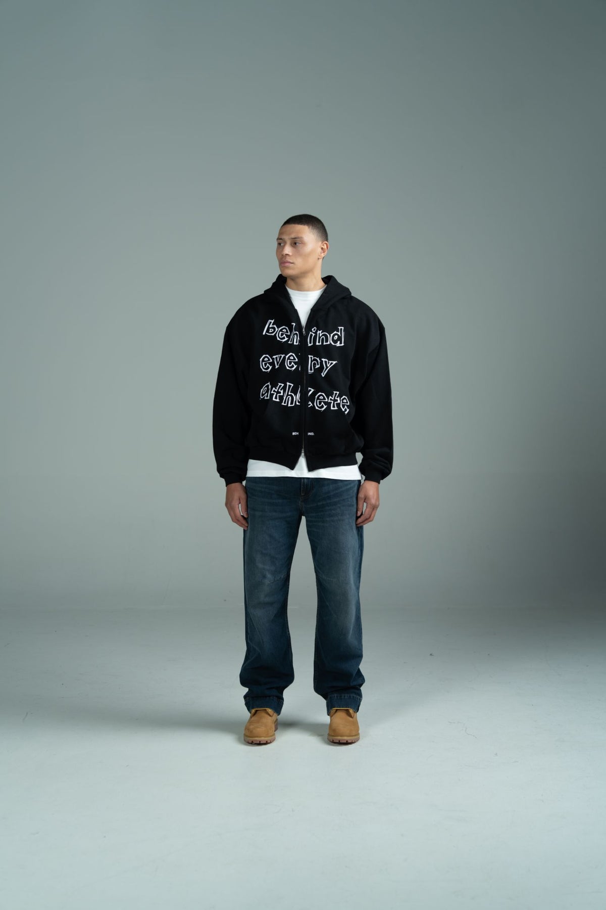 Behind Every Athlete Zipped Hoodie