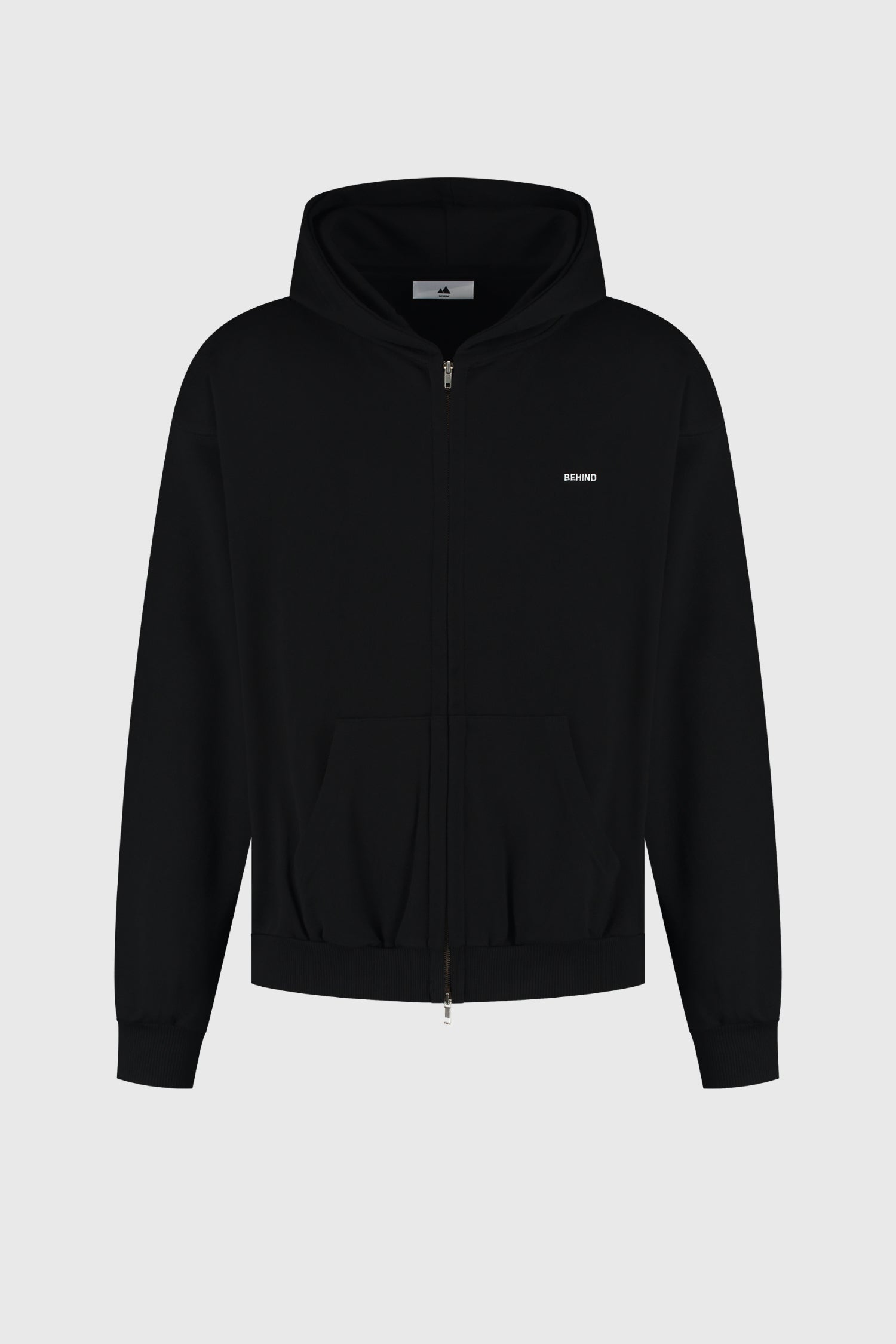 Regret Embroidery Zipped Hoodie