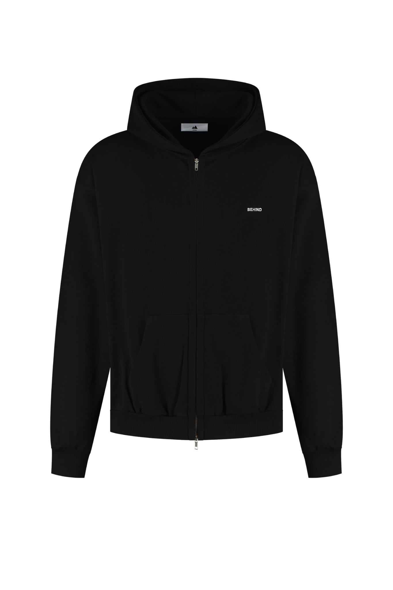 Regret Embroidery Zipped Hoodie