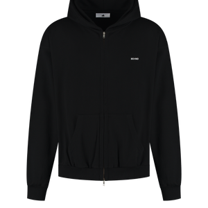 Regret Embroidery Zipped Hoodie