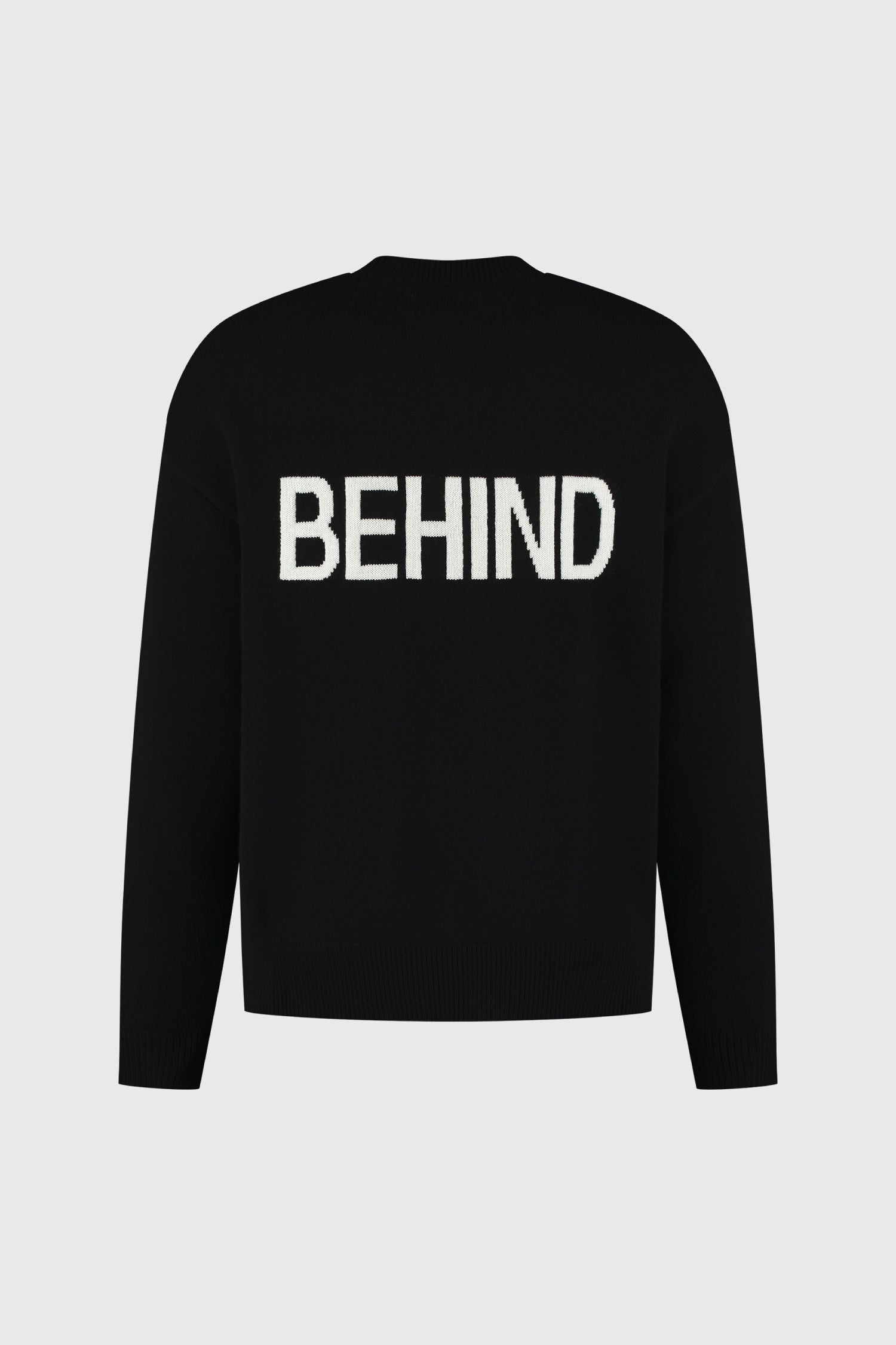 Wool Behind Knit Sweater