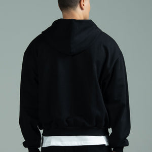 Regret Embroidery Zipped Hoodie