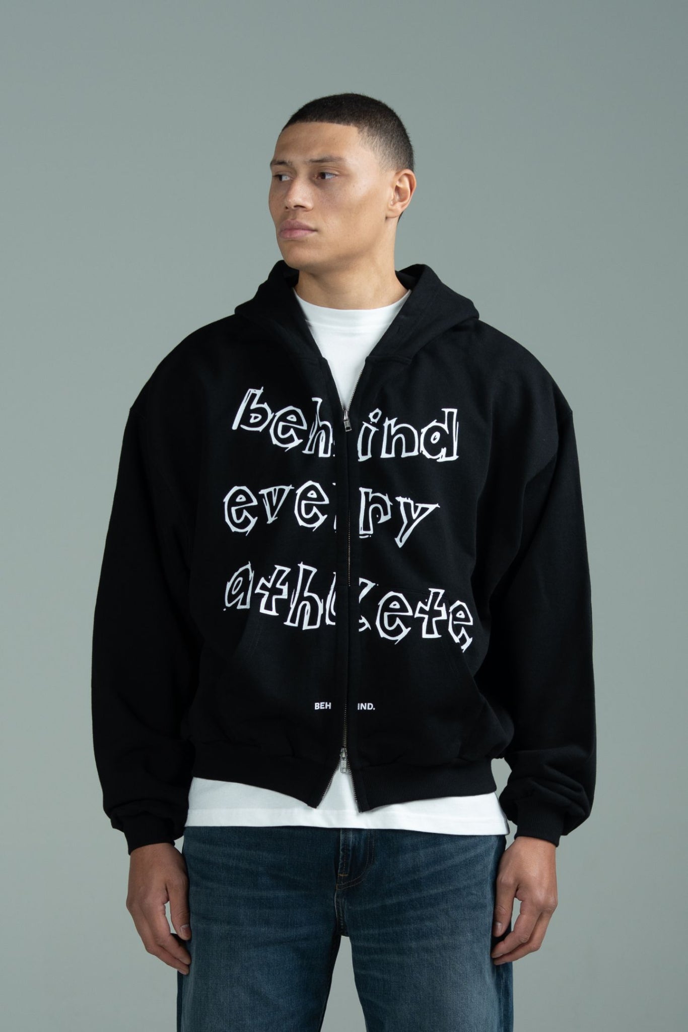 Behind Every Athlete Zipped Hoodie