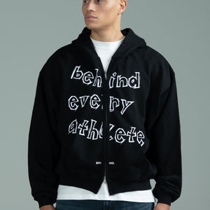 Behind Every Athlete Zipped Hoodie