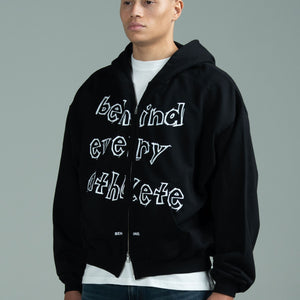 Behind Every Athlete Zipped Hoodie